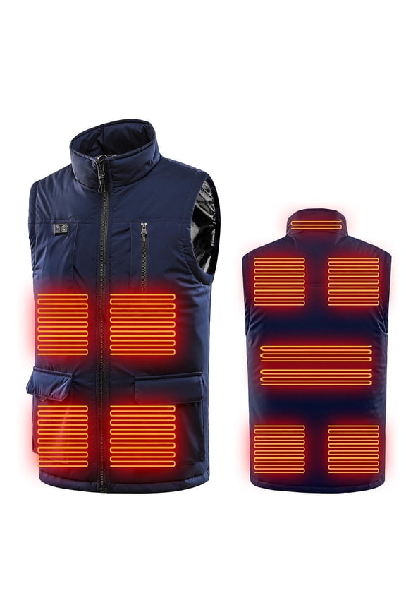 Upgraded USB Heated Vest for Men, Smart Electric Heating Vest Rechargeable, Warming heated Jacket, Battery Not Included