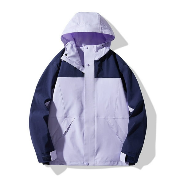 jsaierl Winter Coats Women Plus Size Outdoor Hiking Windbreaker Fall Warm Full Zip Jacket With Hood Fleece Ski Coats Winter Snow Outerwear