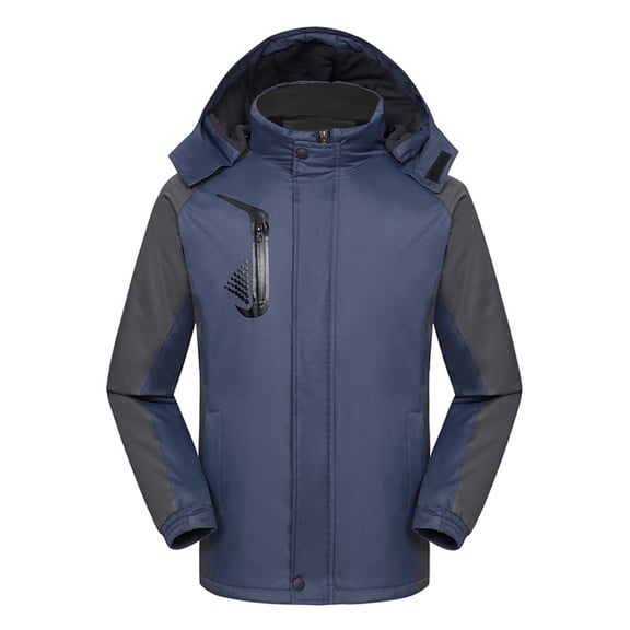 jsaierl Winter Coats for Women Plus Size Outdoor Work Windbreaker Fall Zip Up Thermal Jacket With Hood Fleece Ski Coats Winter Snow Outerwear