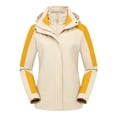 thumbnail image 1 of jsaierl Winter Jackets Women Plus Size Outdoor Hiking Windbreaker Fall Zip Up Thermal Jacket With Hood Fleece Ski Coats Winter Snow Outerwear, 1 of 3