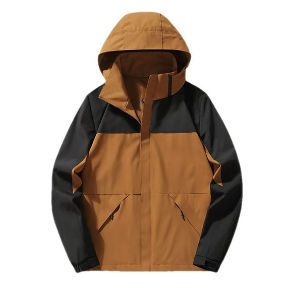 jsaierl Winter Jackets for Women Plus Size Outdoor Hiking Windbreaker Fall Warm Full Zip Jacket Hooded Fleece Ski Coats Winter Snow Outerwear