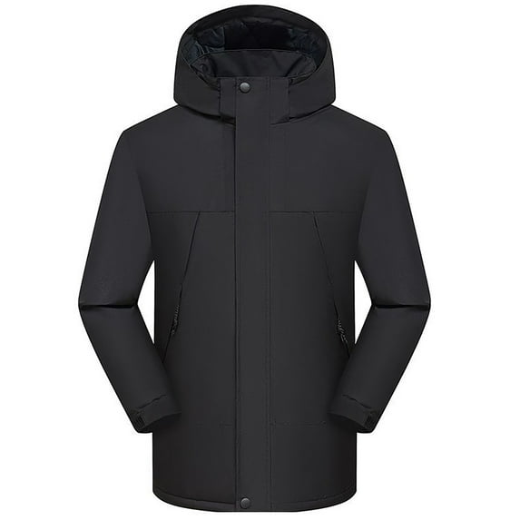 jsaierl Winter Jackets for Women Waterproof Outdoor Work Windbreaker Fall Warm Full Zip Jacket Hooded Fleece Ski Coats Snow Thicken Outerwear