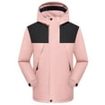 thumbnail image 1 of jsaierl Winter Jackets for Women Waterproof Outdoor Work Windbreaker Fall Warm Full Zip Jacket Hooded Fleece Ski Coats Snow Thicken Outerwear, 1 of 5