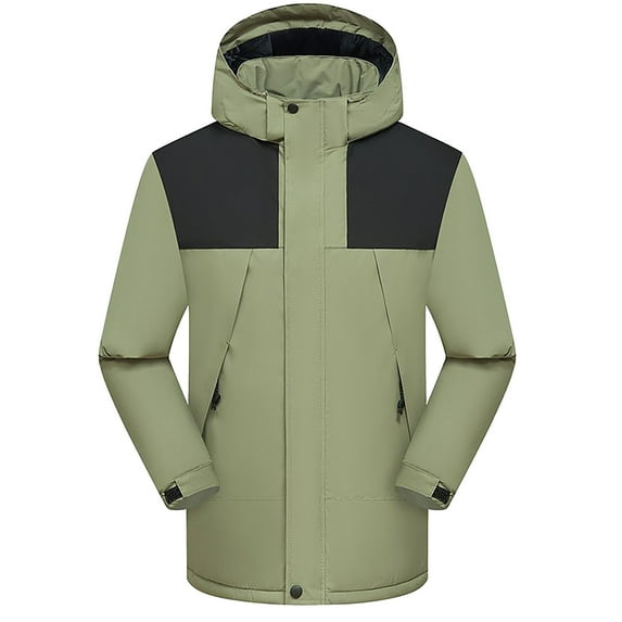 jsaierl Winter Jackets for Women Waterproof Outdoor Work Windbreaker Fall Warm Full Zip Jacket Hooded Fleece Ski Coats Snow Thicken Outerwear