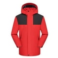 thumbnail image 1 of jsaierl Winter Jackets for Women Waterproof Outdoor Work Windbreaker Fall Warm Full Zip Jacket Hooded Fleece Ski Coats Snow Thicken Outerwear, 1 of 5