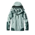 thumbnail image 1 of jsaierl Winter Jackets for Women Waterproof Outdoor Work Windbreaker Fall Warm Full Zip Jacket Hooded Fleece Ski Coats Winter Snow Outerwear, 1 of 4