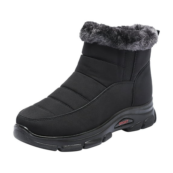 jsaierl Winter Plus Velvet Snow Boots Women's Short Boots Warm And Thick Waterproof Women's Shoes