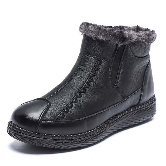jsaierl Winter Plus Velvet Snow Boots Women's Short Boots Warm And Thick Waterproof Women's Shoes