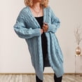 thumbnail image 1 of jsaierl Women Boho Open Front Cardigans Sweaters Plus Size Cable Knit Long Sleeve Oversized Cloak Outerwear Womens Fall Fashion 2024, 1 of 9