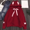 thumbnail image 1 of jsaierl Women Bunny Ears Hoodie Kawaii Anime Aesthetic Cute Japanese Rabbit Long Sleeve Top Hooded Sweatshirt Pullover Sweater, 1 of 9