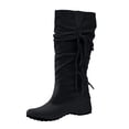 thumbnail image 1 of jsaierl Women Fashion Over The Knee Boots Pointed Toe Warm Snow Boots, 1 of 4
