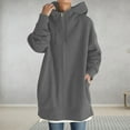 thumbnail image 1 of jsaierl Women Hoodies Zipper Lightweight Fleece Jackets Long Sleeve tunic Sweatshirts With Pockets Fall Winter Coat, 1 of 9