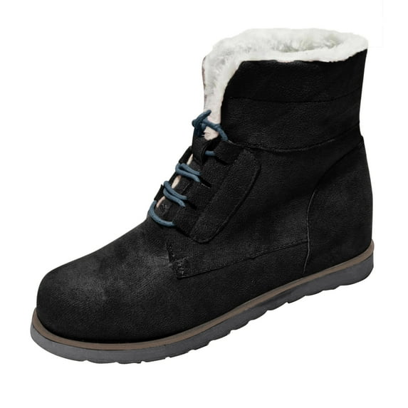 jsaierl Women Ladies Cotton Thickening Warm Snow Shoes Short Boots