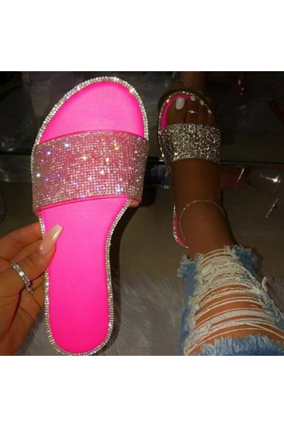 Women Sandals Shoes Sparkly Women Sandals Flat Sandals Flip Flop Cute Sandals Dressy Beach Summer Platform Sandals