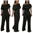 thumbnail image 1 of jsaierl Women's Banquet Evening Dress Elegant Off Shoulder Colorful Bright Jumpsuit Homecoming Dresses 2024, 1 of 9