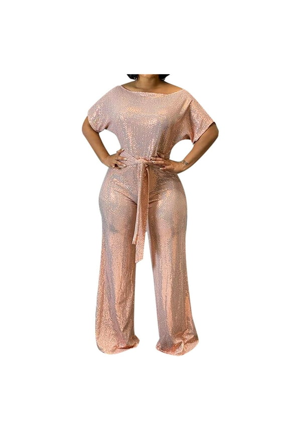 Women's Banquet Evening Dress Elegant Off Shoulder Colorful Bright Jumpsuit Homecoming Dresses 2025