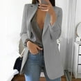thumbnail image 1 of jsaierl Women's Casual Loose Fit Long Sleeve Blazer Jacket Cardigan Plus Size Work Blazer, 1 of 8