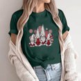 thumbnail image 1 of jsaierl Women's Christmas Shirts Short Sleeve Gnomes Graphic Tops Casual Crewneck Shirt Bleached Oversized Tees Blouse Top Women Fall Fashion 2024, 1 of 6