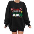 thumbnail image 1 of Cute Sweatshirts For Women Plus Size Women's Fashion Loose Long Sleeve Round-Neck Blouse Christmas Printing T-Shirt Tops Sudaderas For Women, 1 of 6