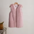 thumbnail image 1 of jsaierl Women's Fashion Medium Length Faux Fur Vest Warm Women's Vest Coat Faux Fur Tops, 1 of 5