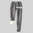 thumbnail image 1 of jsaierl Women's Fleece Lined Sweatpants Petite Warm Thick Pants Fleece Super Comfy Trousers Drawstring Active Running Joggers Sweatpants with Pockets, 1 of 3