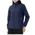thumbnail image 1 of jsaierl Women's Jacket Waterproof Utility Outdoor Travel Windbreaker Fall Lightweight Jacket Long Sleeve Full Zip Trench Coat, 1 of 9