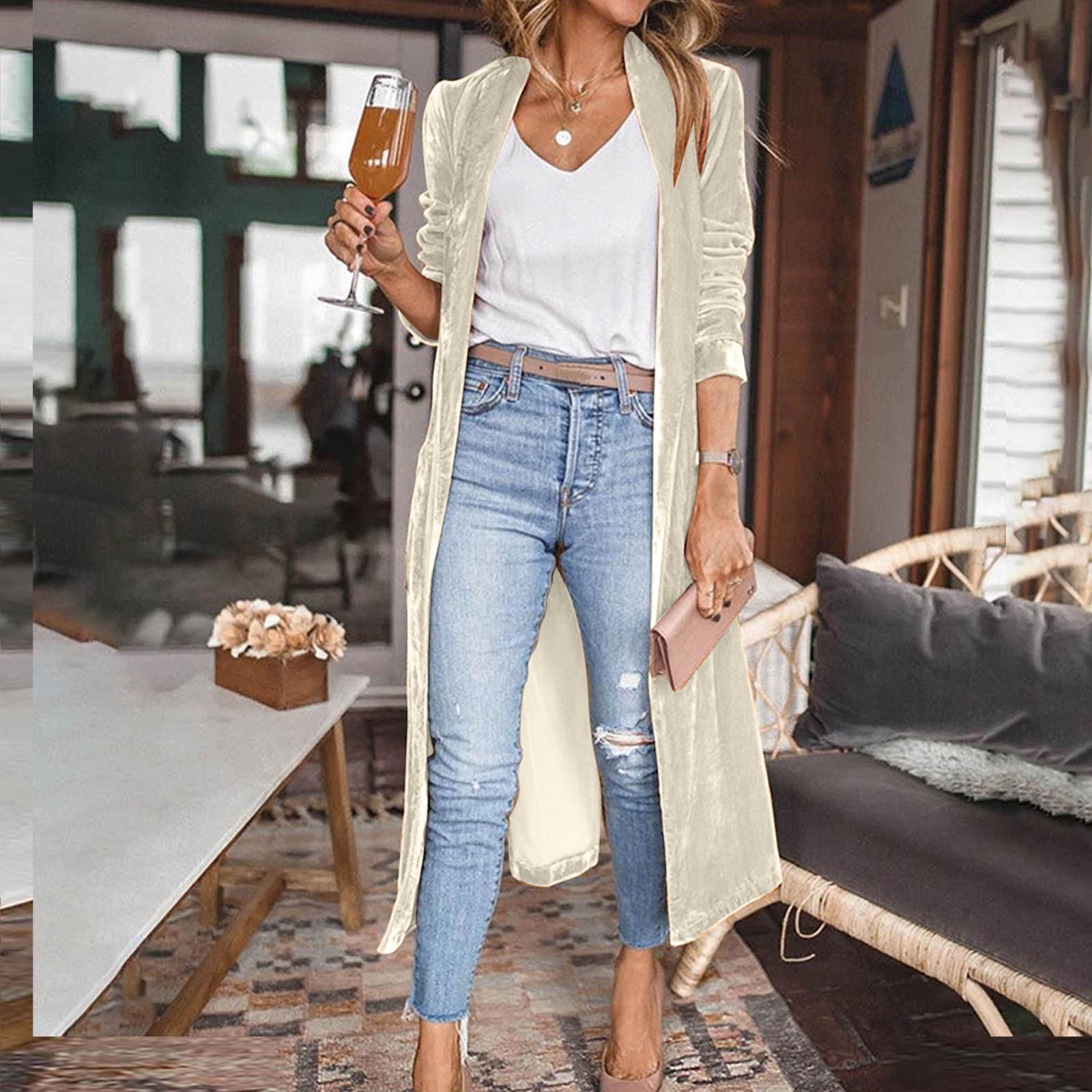 Velvet cardigan sweater new arrivals