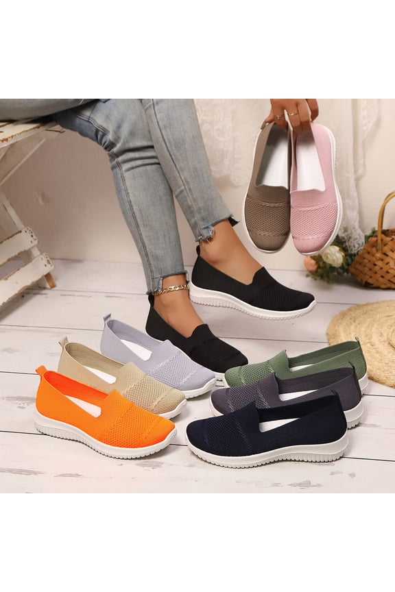 Women's Slip On Fashion Sneaker, Slip on Shoes for Women Loafers Comfort Casual Low Top Sneakers
