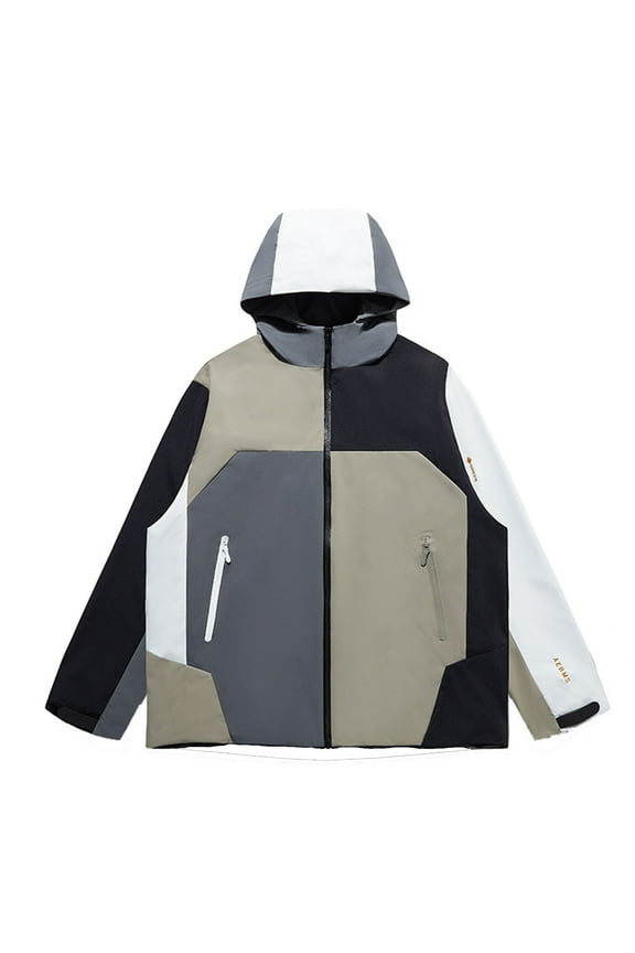 Women's Winter Coats Plus Size Outdoor Hiking Windbreaker Fall Zip Up Thermal Jacket With Hood Fleece Ski Coats Snow Thicken Outerwear