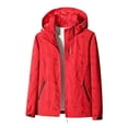 thumbnail image 1 of jsaierl Women's Winter Coats Plus Size Outdoor Work Windbreaker Fall Warm Full Zip Jacket With Hood Fleece Ski Coats Winter Snow Outerwear, 1 of 3