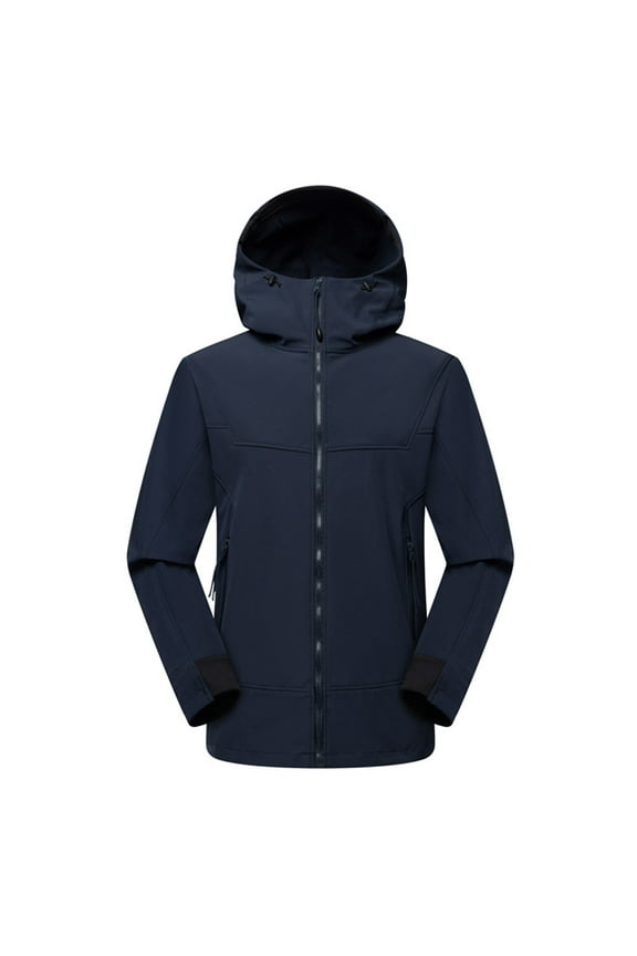 Women's Winter Coats Waterproof Outdoor Hiking Windbreaker Fall Zip Up Thermal Jacket With Hood Fleece Ski Coats Snow Thicken Outerwear