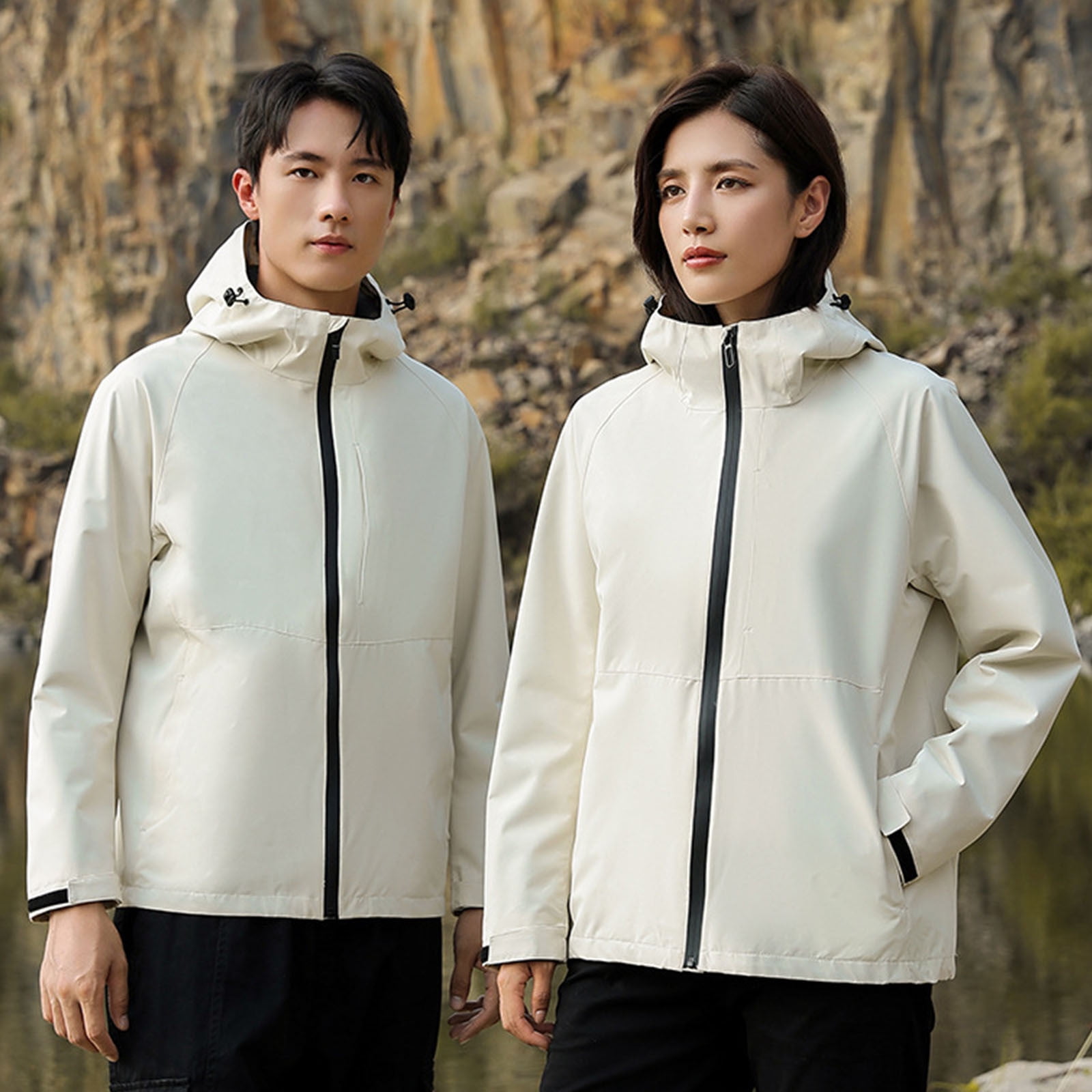 jsaierl Women's Winter Coats Waterproof Outdoor Travel Windbreaker Fall