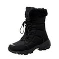 thumbnail image 1 of jsaierl Women's Winter Outdoor Plus Velvet Non-slip Mid-tube Platform Snow Boots, 1 of 7