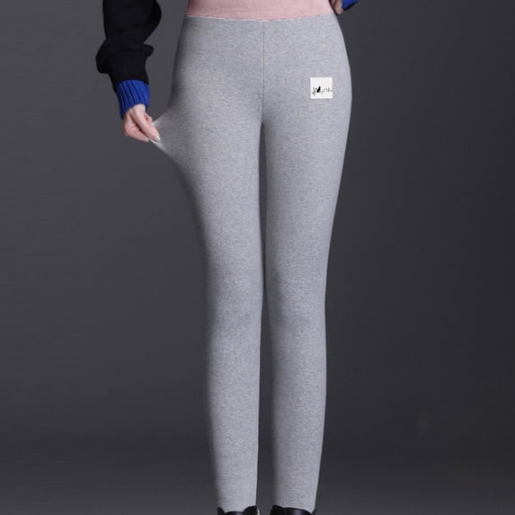 jsaierl Women's Winter Warm Athletic Sweatpants Sherpa Lined Joggers Fleece Pants High Waist Strenchy Slim Cozy Yoga Leggings