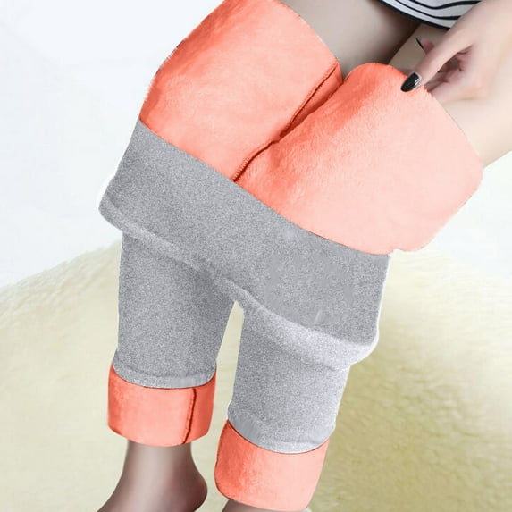 jsaierl Women's Winter Warm Fleece Lined Leggings Track Pants Thermal Jogger High Waist Control Keep Warm Sweatpants Plush Pant