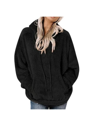 Fuzzy sweatshirt womens deals
