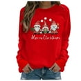 thumbnail image 1 of jsaierl Womens Christmas Sweatshirts Long Sleeve Gnomes Graphic Top Funny Crewneck Sweatshirt Graphic Pullover for Women Fashion 2025, 1 of 4