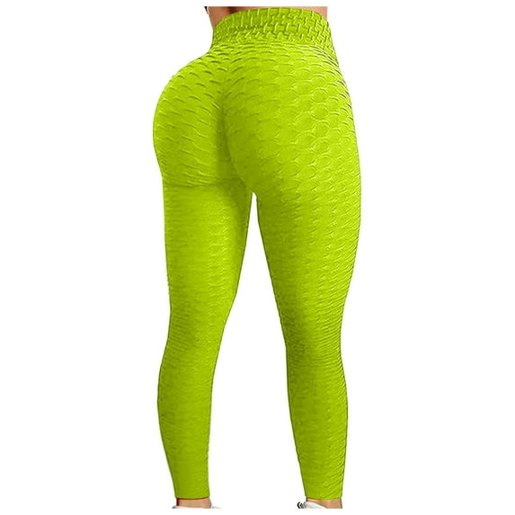 jsaierl Womens High Waisted Workout Yoga Pants Butt Lifting Leggings Tummy Control Stretchy Jogger Tights