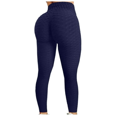 jsaierl Womens High Waisted Workout Yoga Pants Butt Lifting Leggings Tummy Control Stretchy Jogger Tights