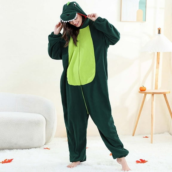 Jsaierl Cute Cartoon Onesie Pajamas for Women Winter Fleece Fuzzy Sleepwears Homewears Funny One Piece Christmas Costumes Jumpsuit