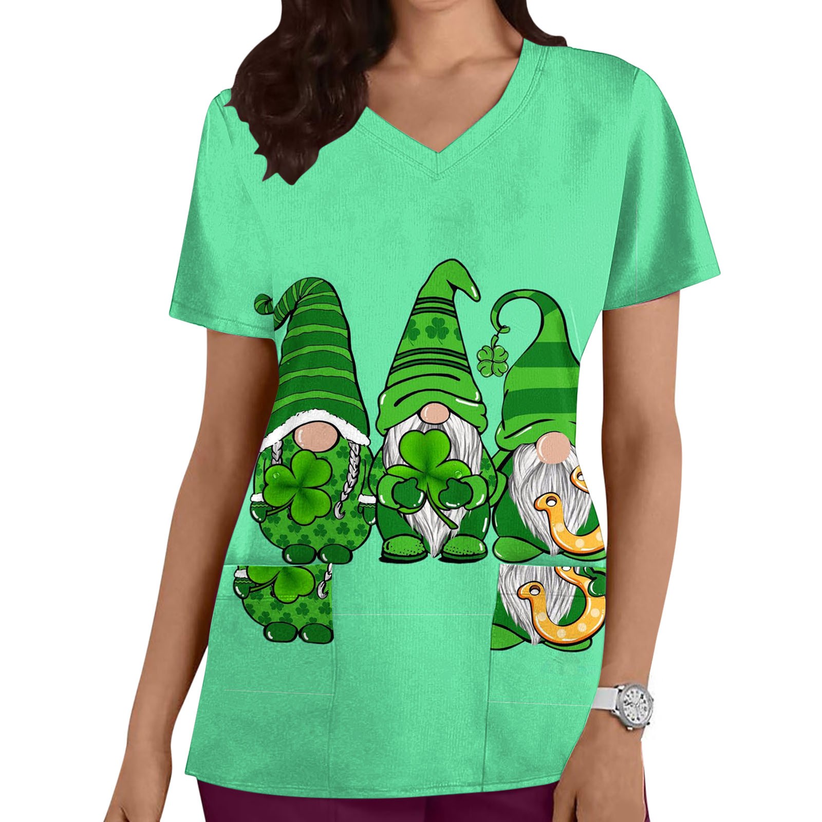 st patricks day scrub jacket