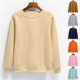 thumbnail image 1 of jsaierl Womens Sweatshirt Crew Neck Leopard Patchwork Top Long Sleeve Plus Size Shirt Casual Color BLock Pullover Blouse, 1 of 6