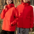 thumbnail image 1 of jsaierl Womens Winter Jackets Plus Size Outdoor Work Windbreaker Fall Warm Full Zip Jacket Hooded Fleece Ski Coats Snow Thicken Outerwear, 1 of 4