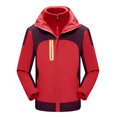 thumbnail image 1 of jsaierl Womens Winter Jackets Waterproof Outdoor Travel Windbreaker Fall Zip Up Thermal Jacket Hooded Fleece Ski Coats Winter Snow Outerwear, 1 of 3