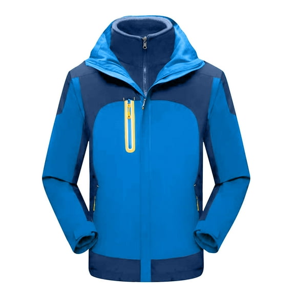 jsaierl Womens Winter Jackets Waterproof Outdoor Travel Windbreaker Fall Zip Up Thermal Jacket Hooded Fleece Ski Coats Winter Snow Outerwear