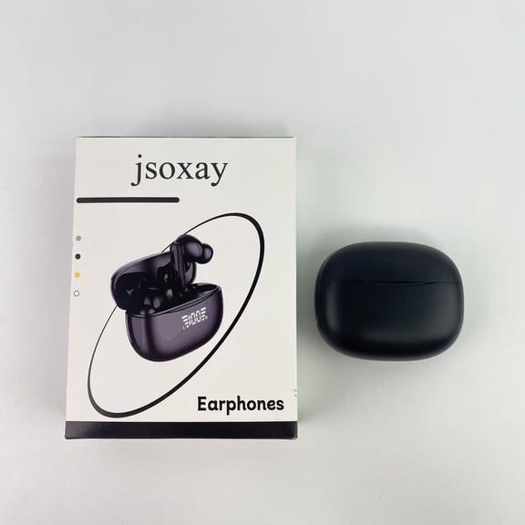 jsoxay Earphones,Wireless Earbuds Bluetooth Headphones Deep Bass Stereo Sound Ear Buds Waterproof Earphones 68Hrs Playback with Wireless Charging Case & Mic
