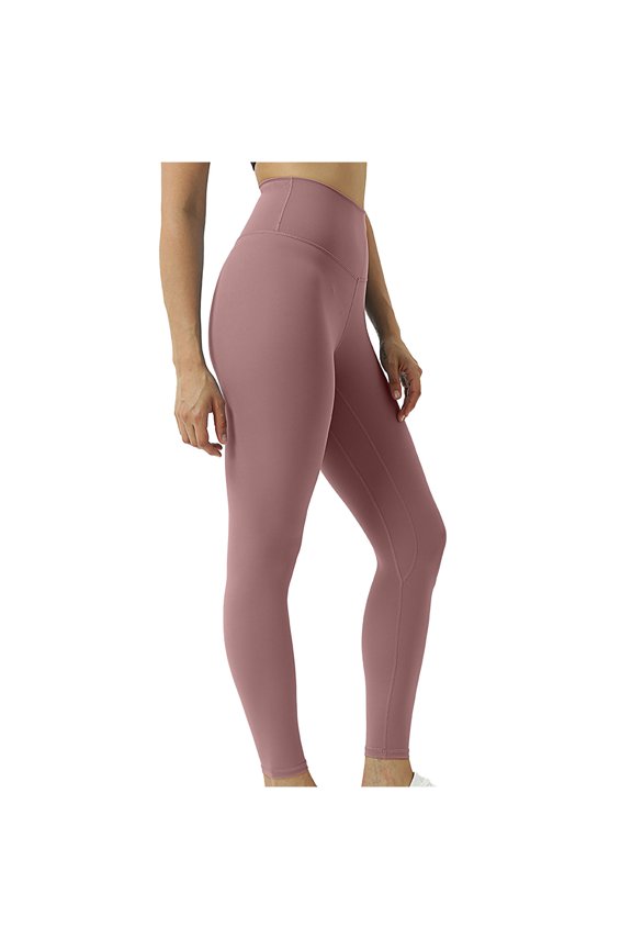 High Waist Hip Lift Yoga Pants Fitness Running Leggings Soft Fabric Comfortable Fit Long Length Casual Activewear for Women All Seasons Brown XL