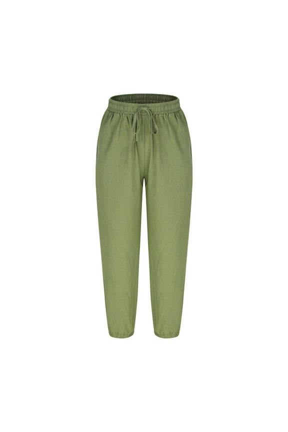 Jogger Chef Pants with Elastic Waist and Hidden Zipper Pocket – Stretch Kitchen Work Pants Green S