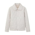 thumbnail image 1 of jtjvou Quilted Barn Jacket for Women Corduroy Collar Lightweight Puffer Jackets Casual Winter Coat with PocketsWhite XXXL, 1 of 5