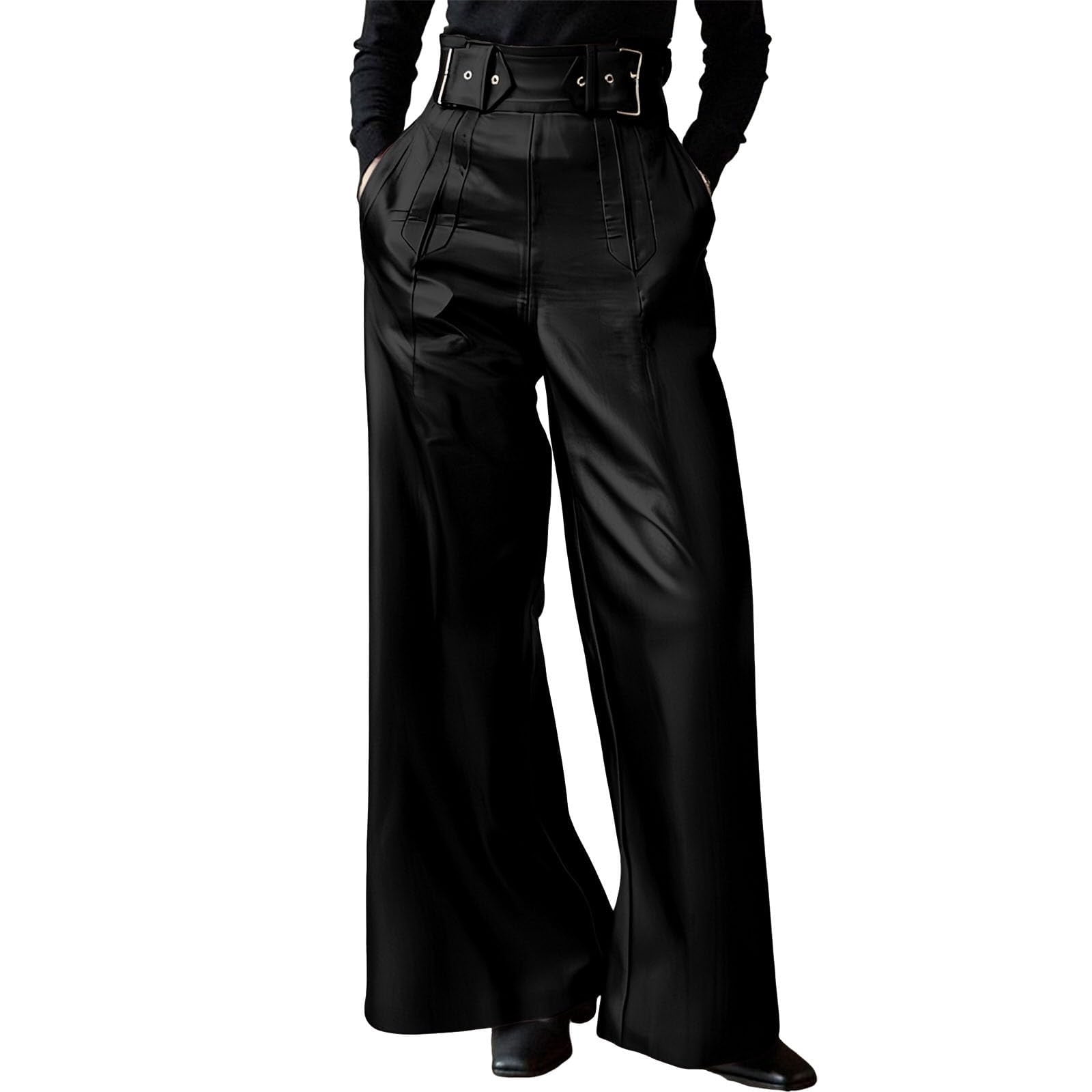 jtjvou-Women-High-Waist-PU-